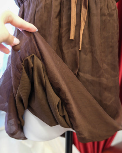 Mocha Gems Sheer Top