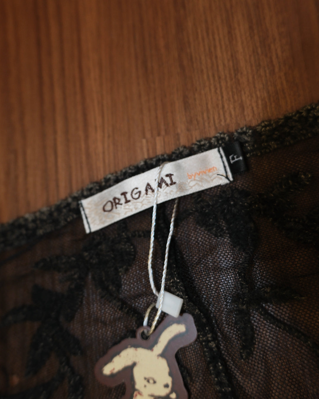 Origami Embroidered Boho Mesh Outer