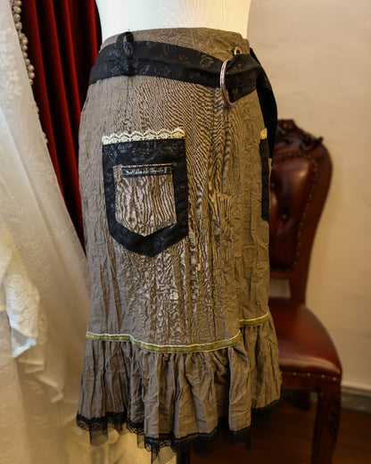 [Paris] Des filles à la vanille Khaki A-line Skirt