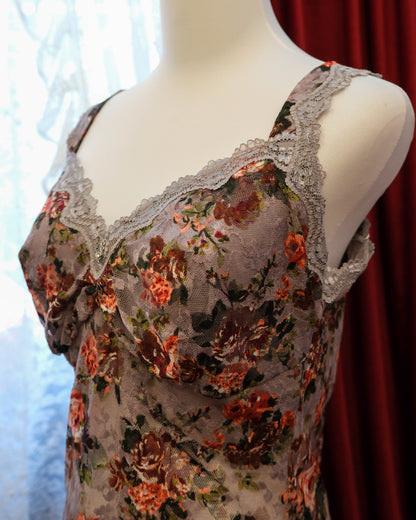Rose Cloud Grey Lace Camisole