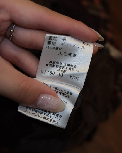 [Japan] Burberry Pink Berry Plaid A-line Skirt