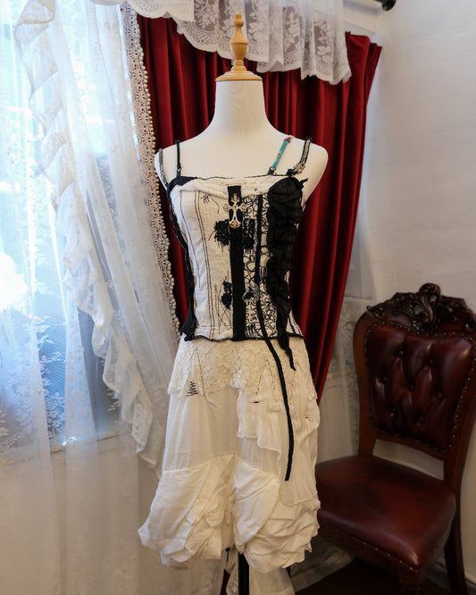 [Italy] Elisa Cavaletti Crucifix Patchwork Dress