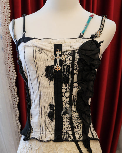 [Italy] Elisa Cavaletti Crucifix Patchwork Dress