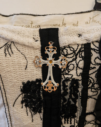 [Italy] Elisa Cavaletti Crucifix Patchwork Dress