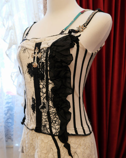 [Italy] Elisa Cavaletti Crucifix Patchwork Dress