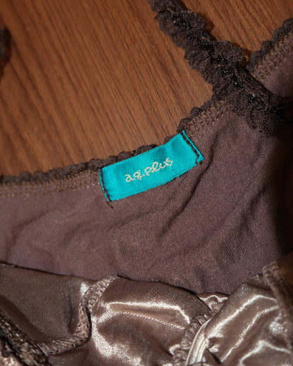 [Korea] Walnut Patchwork Camisole