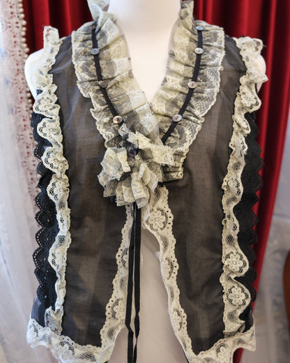 Pebble Lace Ruffle Vest