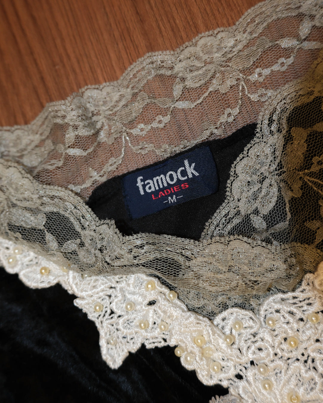 Gothic Pearl Velvet Camisole