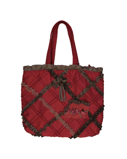 Pierrot House Scarlet Ruffle Boots Handbag