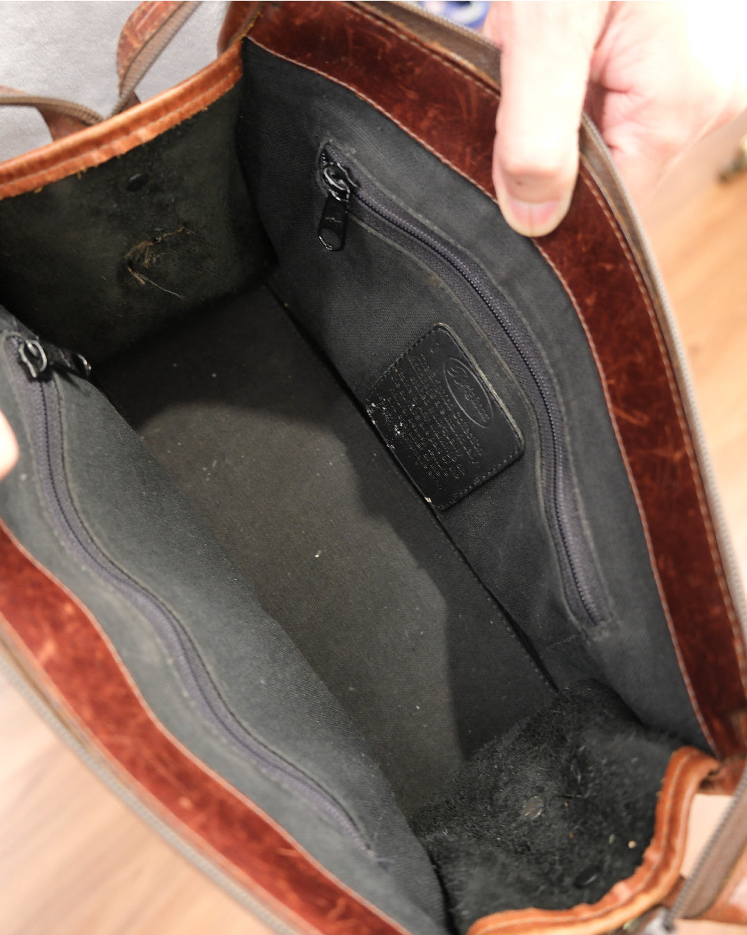 Brighton Chantilly Leather Croc Satchel Handbag