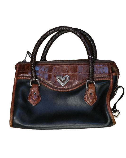 Brighton Braided Leather Purse Bag