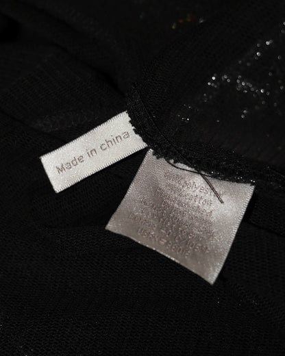 Sapphire Gemstone Mesh Top