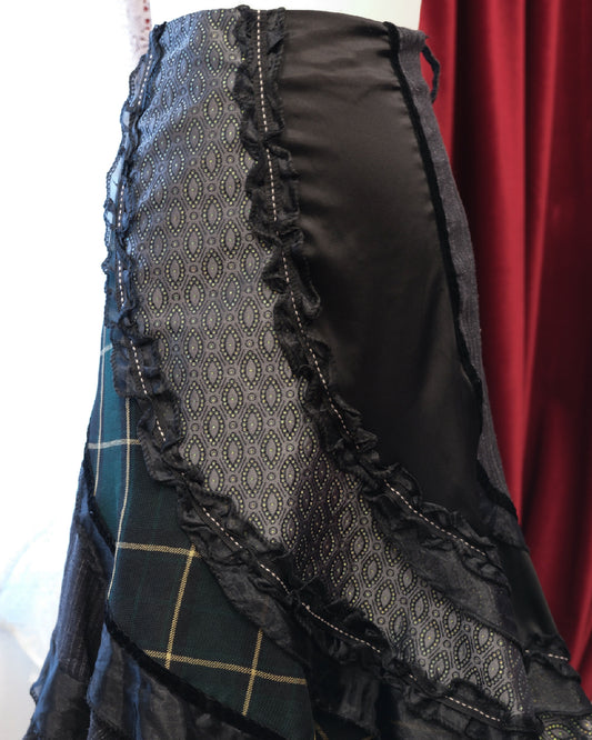 [Paris] Des filles à la vanille Green Plaid Skirt