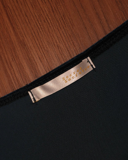 Secret Society Navy Velvet Dress