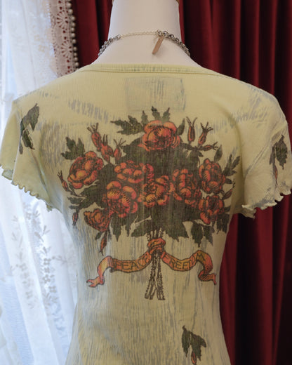 Butterfly Dropout Angel Print Top