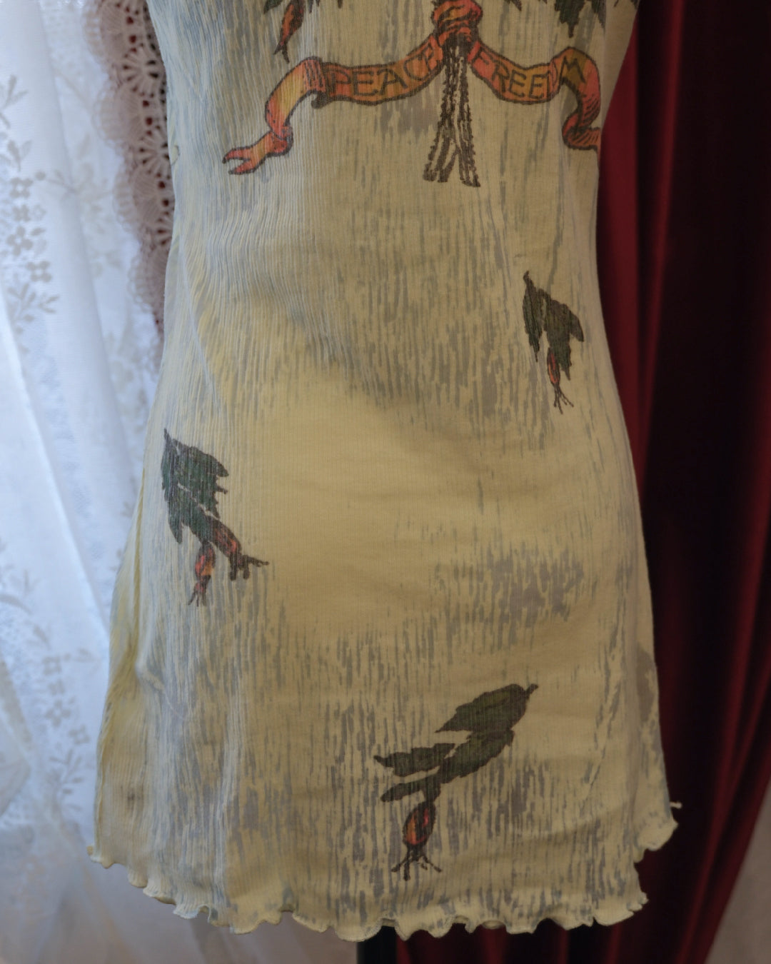 Butterfly Dropout Angel Print Top