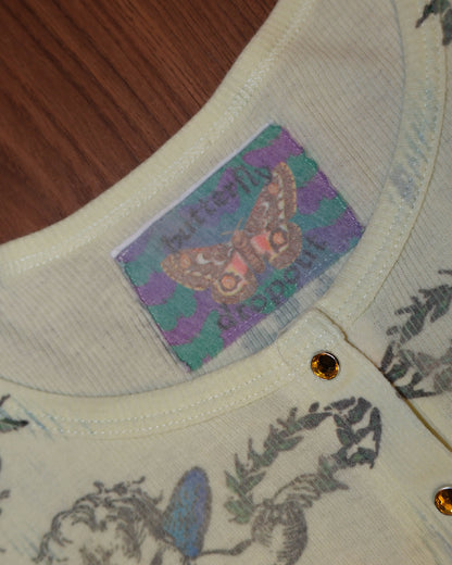 Butterfly Dropout Angel Print Top