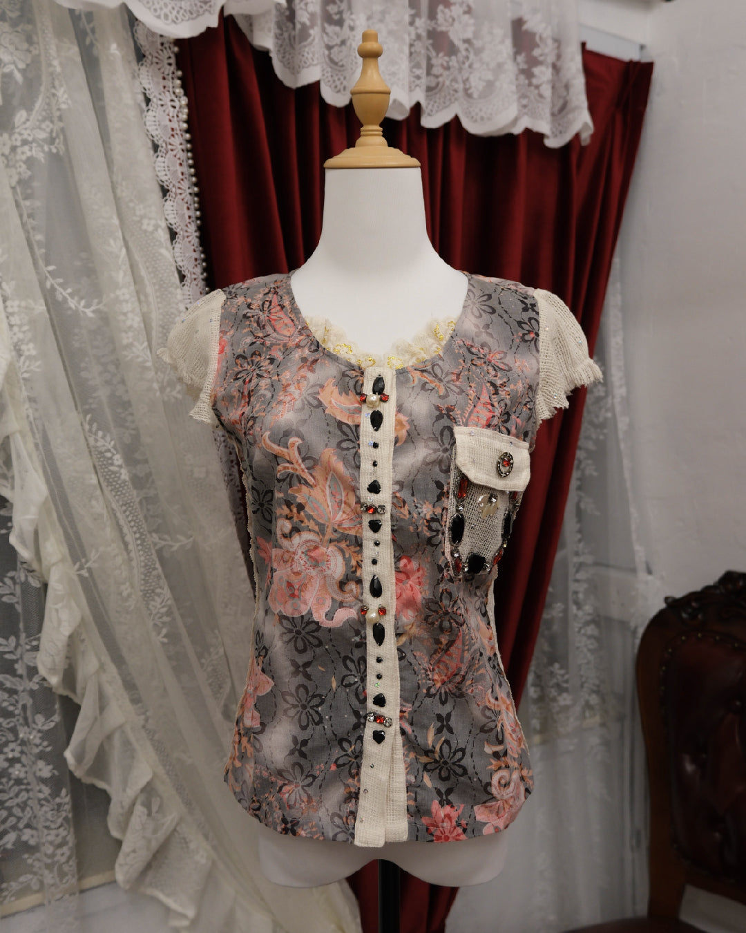 Vintage Gemstone Top