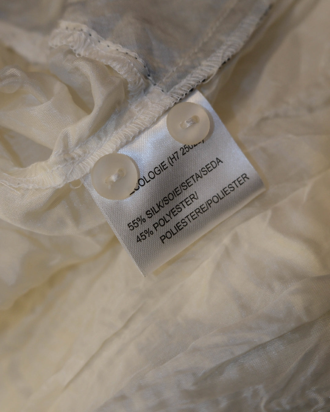 Derhy White Ruffle Shirt