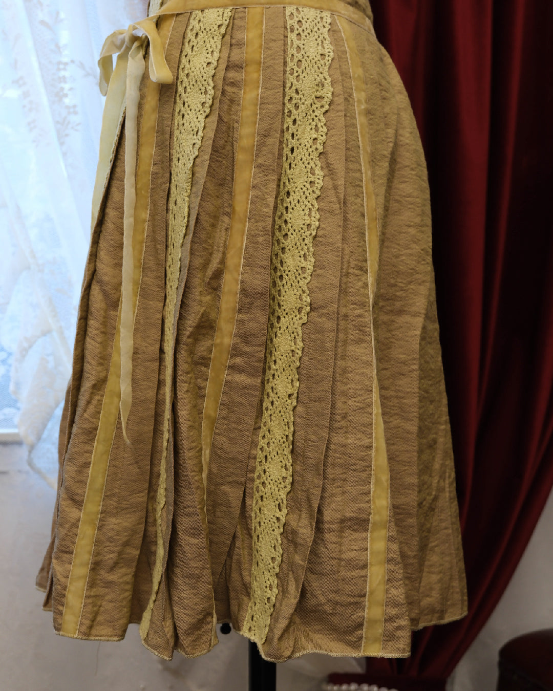 [Paris] Tortilla Lace Ribbon Skirt