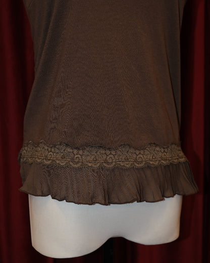 Mocha Ruffle Camisole