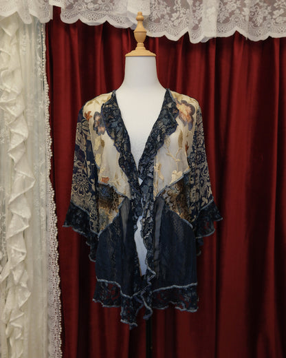 [USA] Indigo Lacey Kimono Outer