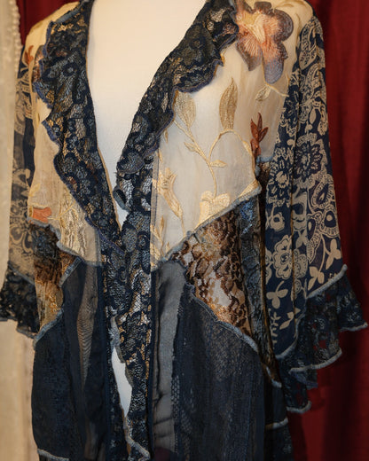 [USA] Indigo Lacey Kimono Outer