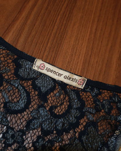 [USA] Indigo Lacey Kimono Outer