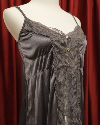 Slate Grey Satin Camisole