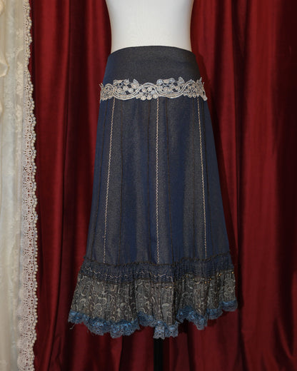 Dove Lace Midi Skirt
