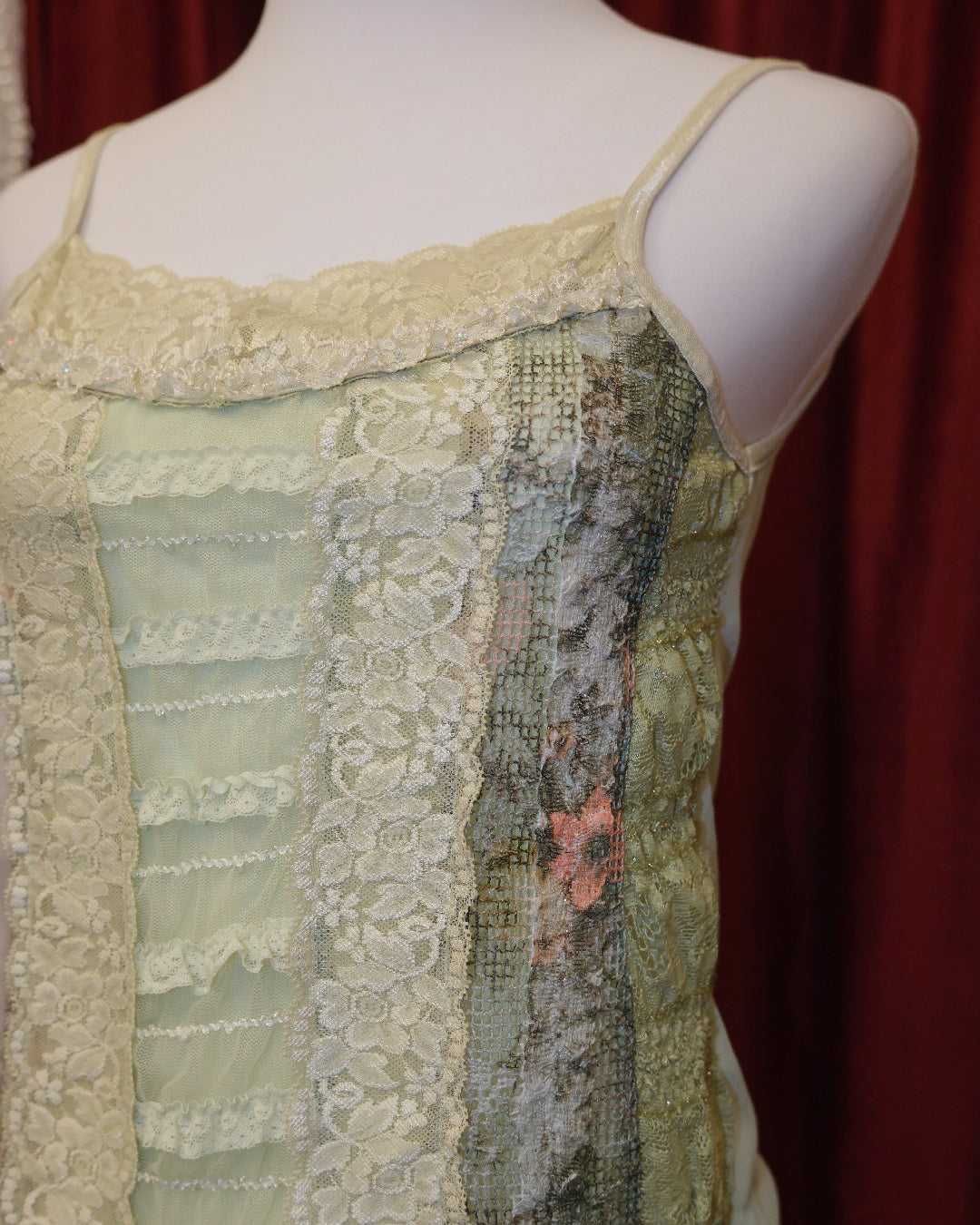 [Korea] Fairycore Pistachio Lace Camisole