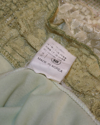 [Korea] Fairycore Pistachio Lace Camisole