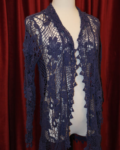Violet Embroidered Cardigan