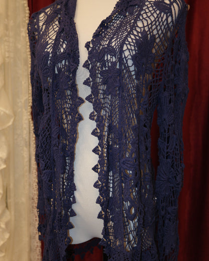 Violet Embroidered Cardigan