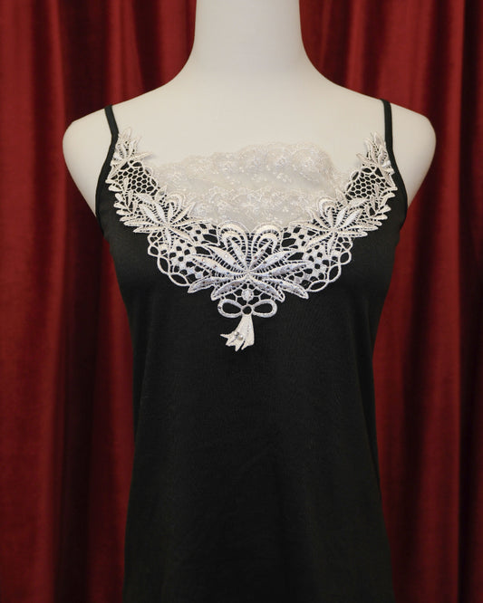 [Axes Femme] Gothic Black Lace Camisole