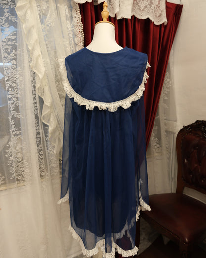 [USA] 60’s Berry Sailor Sheer One Piece