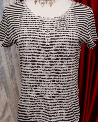 Victorian Pattern Stripe Top