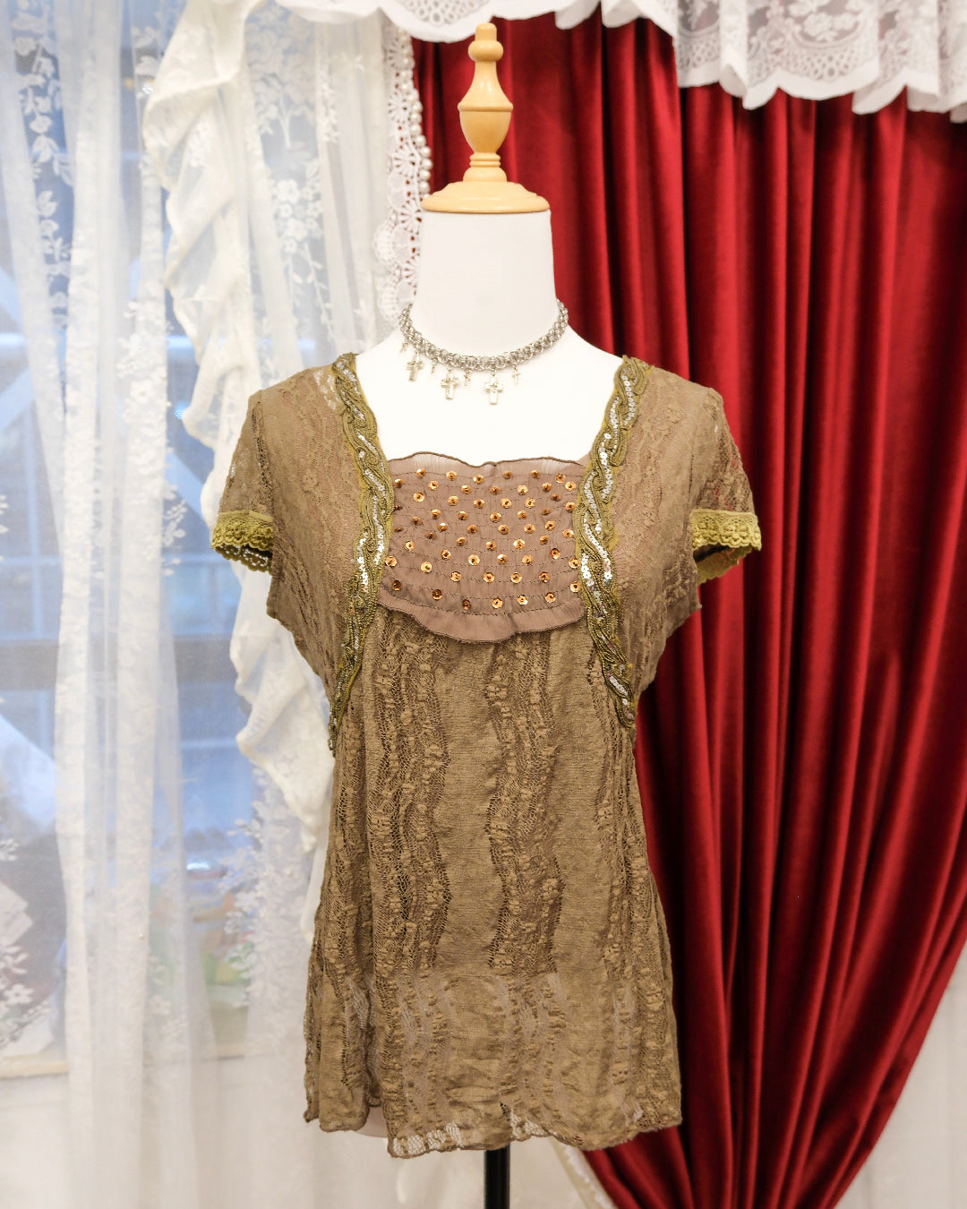 Chestnut Lacey Top