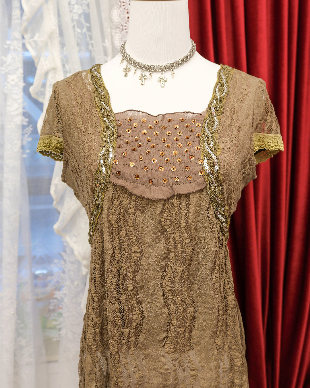 Chestnut Lacey Top