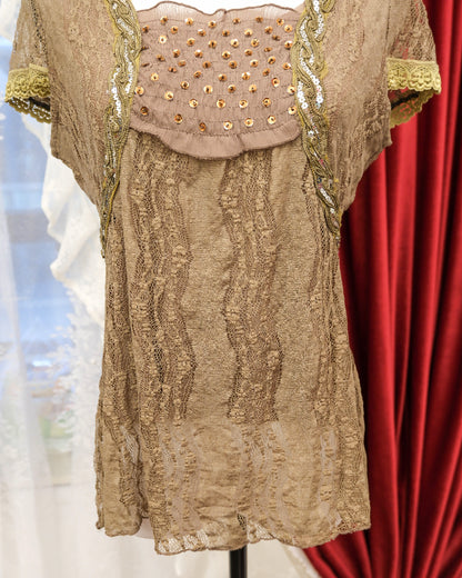 Chestnut Lacey Top