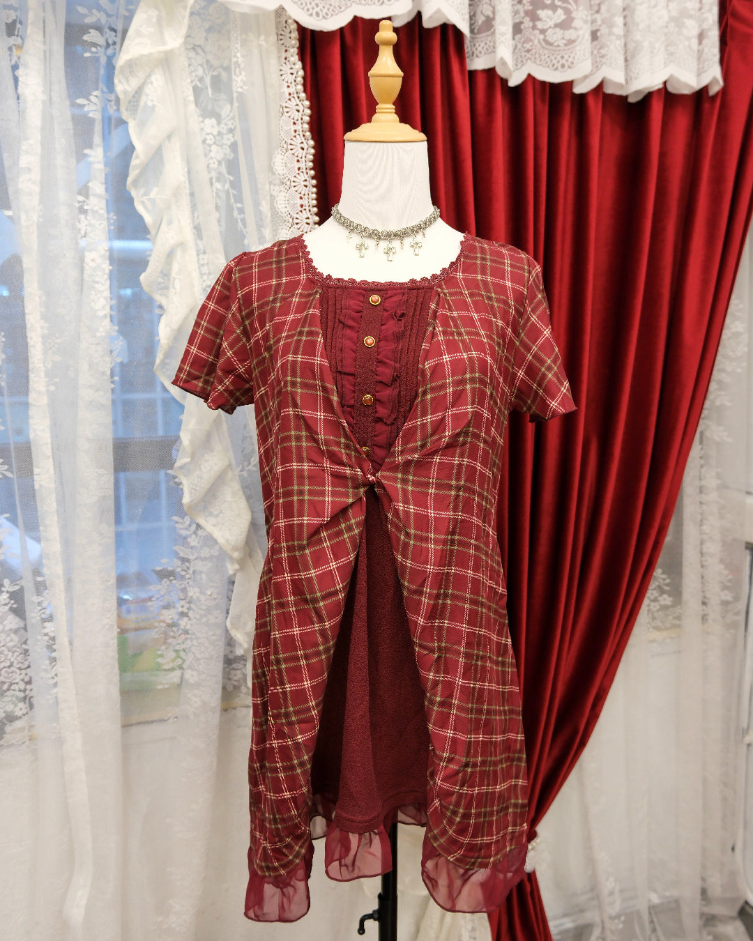 Axes Femme Cherry Plaid One Piece