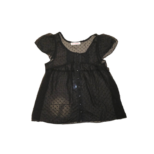 Polka Dots Mesh Top