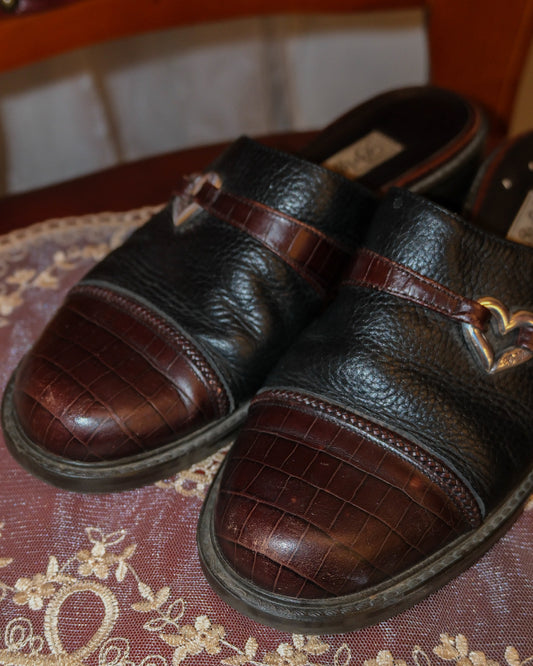 [Italy | USA] Brighton Kelsey Leather Slides