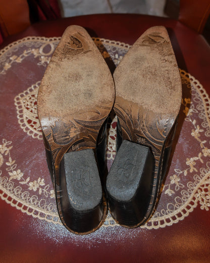 [Italy] Donald J. Pliner Western Couture Mules