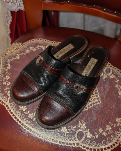 [Italy | USA] Brighton Kelsey Leather Slides