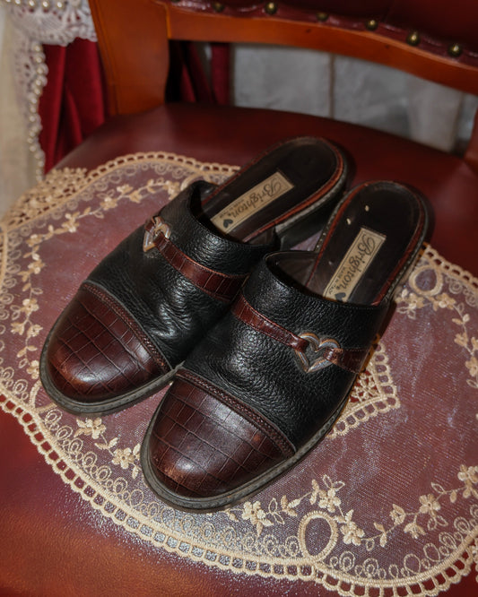 [Italy | USA] Brighton Kelsey Leather Slides