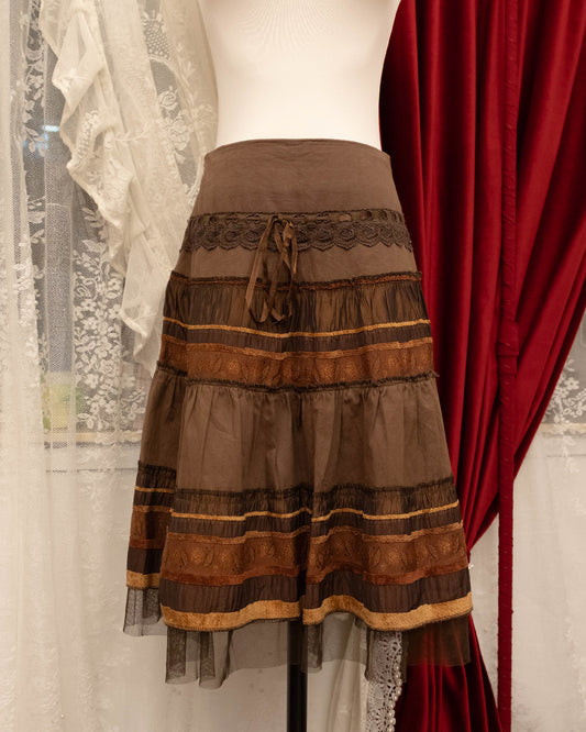 Chocolate Layer Midi Skirt