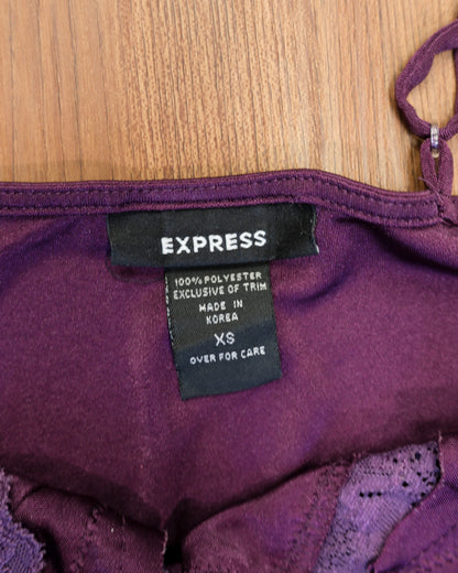 [Korea] Plum Satin Camisole