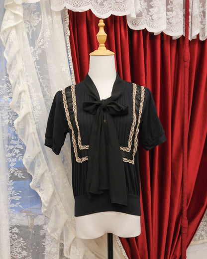[Japan] Victorian Sailor Ribbon Top