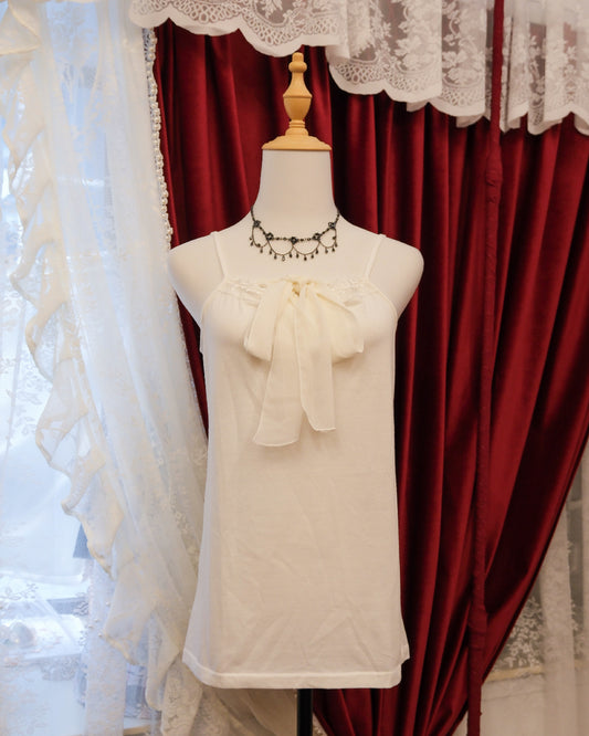 Pure White Ribbon Camisole